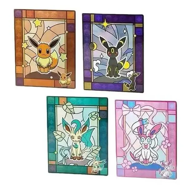 Pokémon PTCG Genuine Simplified Chinese Trading Card Binder - Gem Pack VOL.2 (Eevee), Cards Storage Accessory for Collectibles, Fans of Eevee Series, Trading Card Album