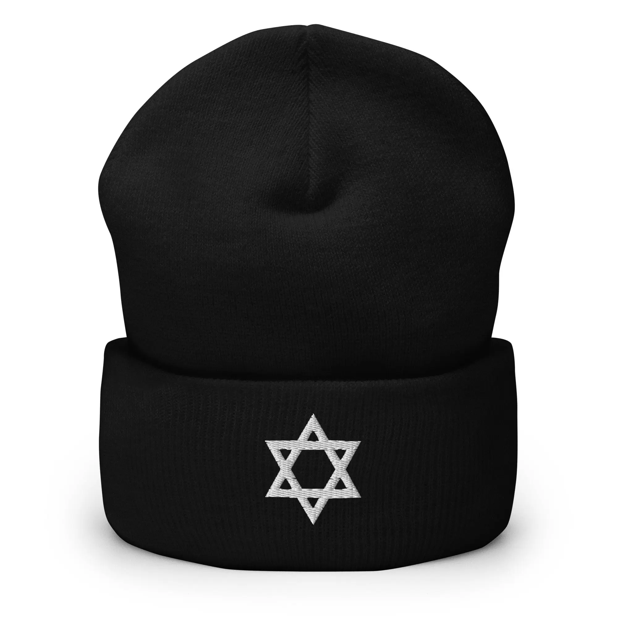 Star of David Cuffed Beanie | Hebrew Jewish Pride