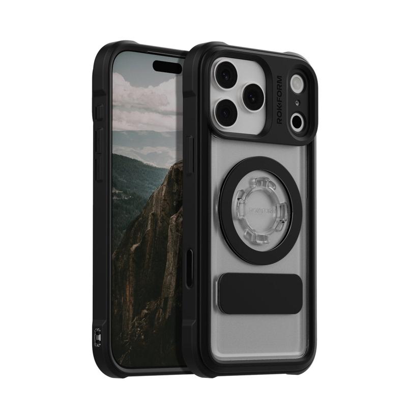 ROKFORM Magnetic Transparent Crystal Casing for iPhone 17 Pro Max - Protective Shockproof Smartphone Cover, Essential Mobile Phone Accessory