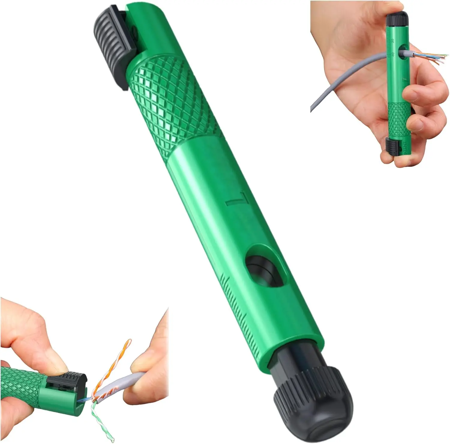 3 in 1 Network Cable Stripper And Organizer, Network Cable Untwist Tool Rotating Wire Straightener For CAT5/CAT6/CAT7 Tool For IT Technicians And Electricians.