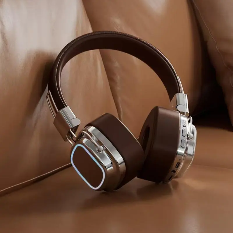 Wireless Bluetooth-compatible Headphone, Over-ear Design Noise Cancelling Headset, Long Battery Life Stereo Headphone for Gaming, Sports, Office, Noise Cancellation Headphones
