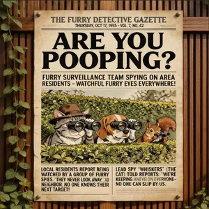 Vintage Aluminum Metal Sign - 8x12 Inch - Retro Funny Style Decor -ARE YOU POOPING -Easy to Hang, Perfect for Home, Restroom, Office, Garden, Coffee Shop