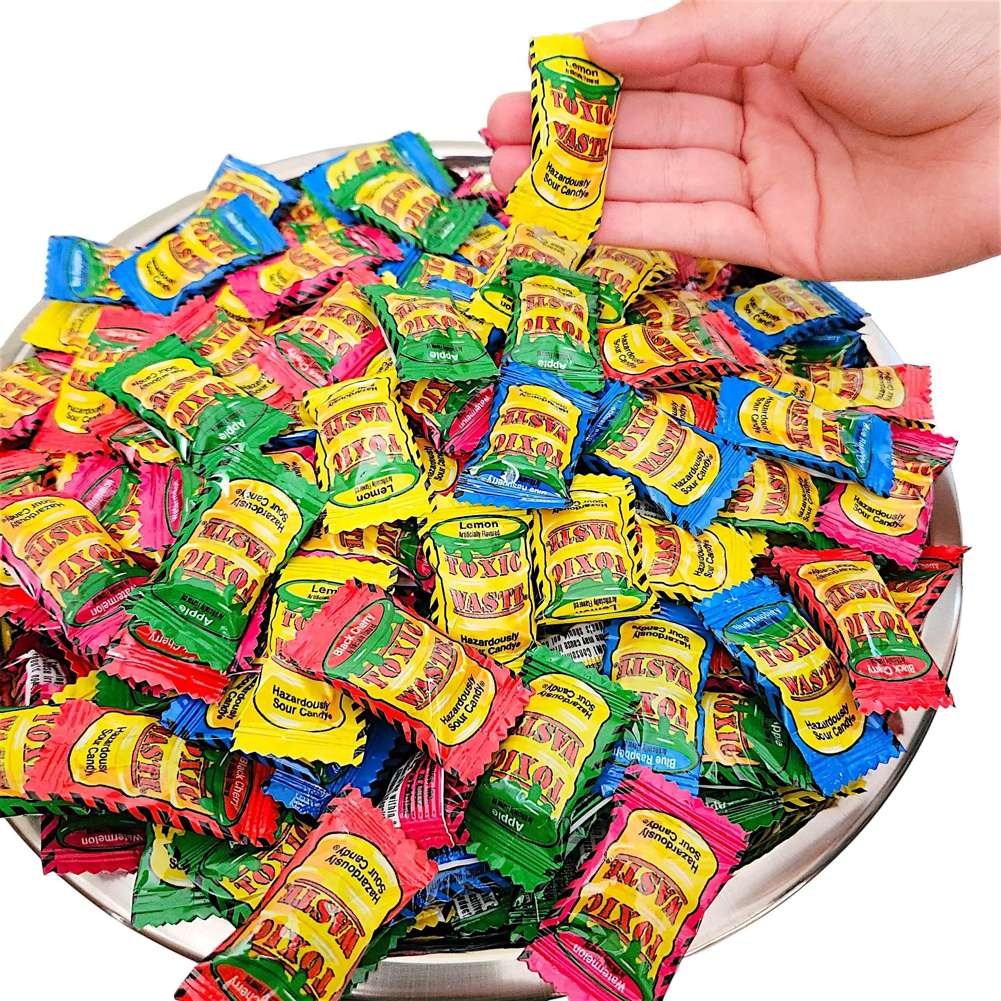 Toxic Waste Sour Candy | Wrapped Hard Candy Extreme Sour Candy (Select Your Size)