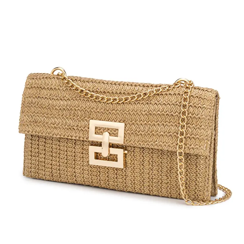 Women's Straw Purse, Beach Bag, Summer Clutch, Bohemian Crossbody Bag, Fashionable Small Raffia Shoulder Bag, Elegant Crossbody Purse, Crossbody Shoulder Purses, Fashionable Bags