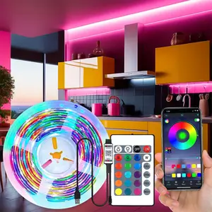 3535RGB LED Strip Light, 1 Count 24 Keys Remote Control & Mobile APP Control LED Strip Light, Suitable for Indoor Party, TV Backlight, Computer Backlight