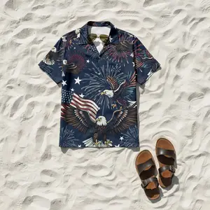 USA 250th Anniversary Eagle 1776-2026 Hawaii Shirt, 250 Years of Independence Day Gift for Dad, Father's Day gifts, America Patriotic TShirt