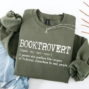 Booktrovert Sweatshirt, T-Shirt, Hoodie, Book Lover Gift for Women, Classic Literature Hoodie, Bookish Girl Sweat, Bookworm Hoodie, Gift for Librarian