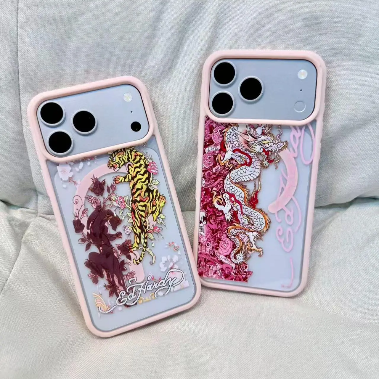 Vintage Dragon Skull Leopard Tattoo iPhone Case iPhone 17 Air 16 15 14 13 12 11 Pro Max Plus, Clear magnetic, shockproof Compatible with for Samsung and iphone Models 17,16, 15, 14, 13, 12, 11 Pro Max, gift Made of Transparent TPU Soft Shell Smartphone