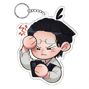 [Keychain] Cute Chibi Acrylic Keychain, Idol-Inspired Fan Charm, Concert Gift, Layered Acrylic Keychain, K-pop Style Accessory