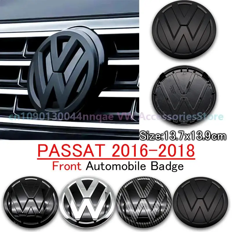 VW ABS Car Front Emblem Grille Badge Trunk Badge for Volkswagen Passat 2016 2017 2018 Lavida Car Modification Replacement Parts Vehicle Accessories Automotive Vehicle Accessory