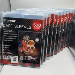 Ultra Pro Penny Card Soft Sleeves 10 Packs of 500 for Standard Cards, 5000 Total