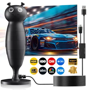 Cute ant-shaped TV antenna | Supports 4K | 360° omnidirectional reception | Suitable for all TVs | Easy to install, suitable for homes, RVs, and yachts