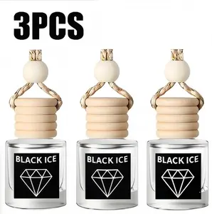 3PCS Car Air Fresheners Hanging Scent Oil Diffuser, EXOVAN 8ML Natural Fruit Juicy Perfume, Long Lasting 3 Scents for Car & Home Gifts