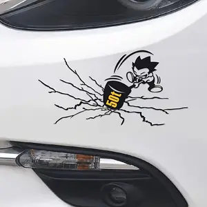 1PC Light Trendy Astro Boy Decor Sticker, Sticker for cars, Universal Car Sticker Suitable for car bodies/motorcycle tanks—hole-breaking shape + anime elements adds understated nostalgic accents to bodies or brings personalized retro vibes to motorcycle