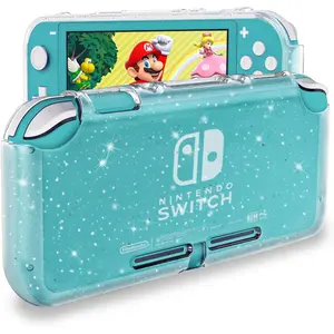 SQ-PCS001 Protective Case for Nintendo Switch Lite, Glitter Bling Soft TPU Cover with Shock-Absorption and Anti-Scratch Design Protective Case - Crystal Glitter