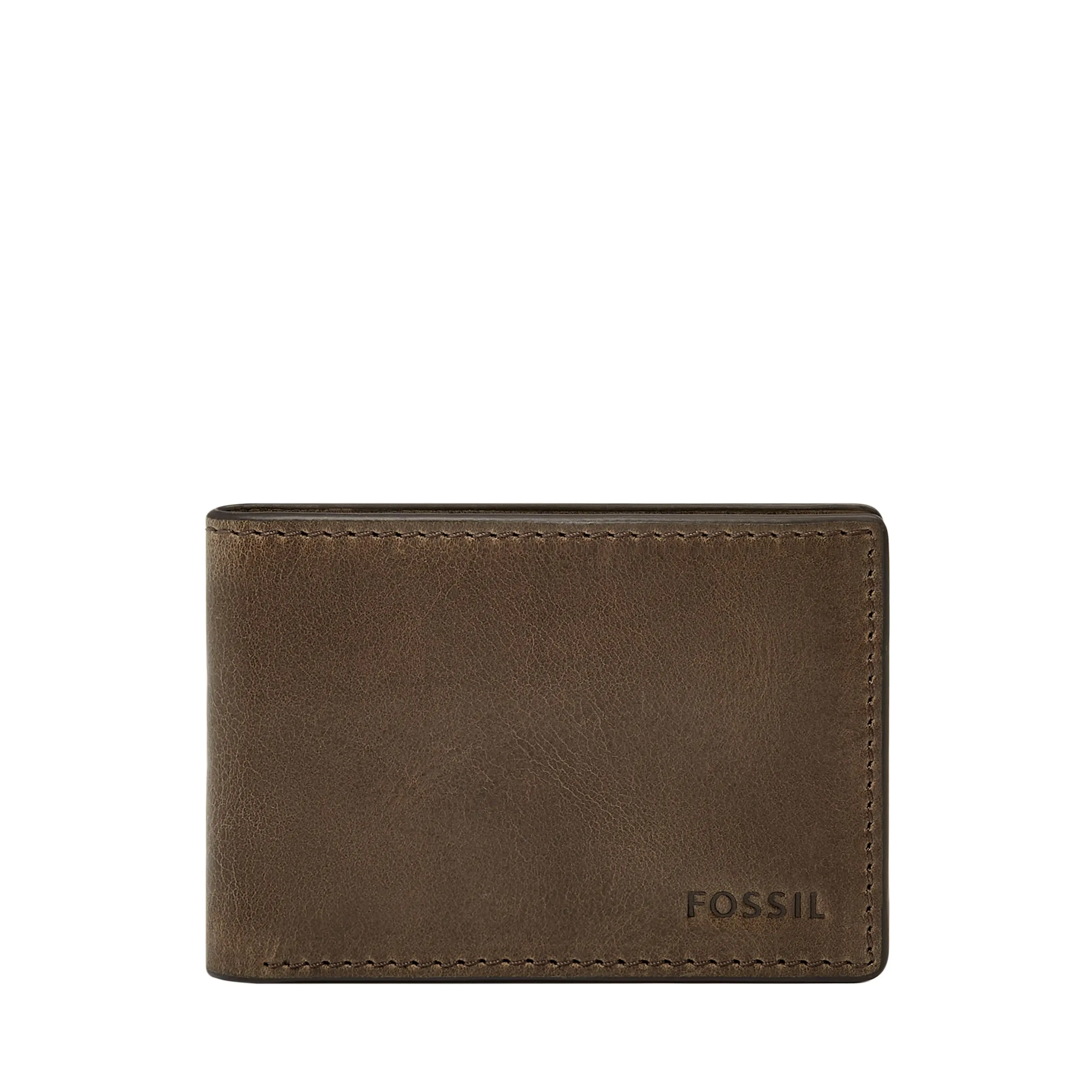 Fossil Men's Derrick Leather Front Pocket Bifold