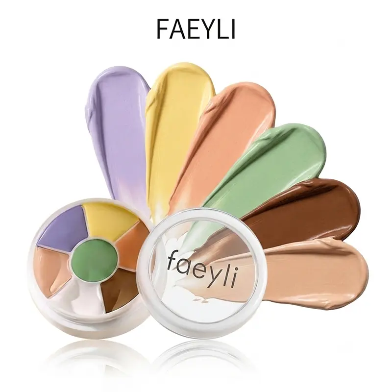 Color Correcting Concealer Palette, Multicolor Contour Concealer Cream, Face Makeup Cover Dark Spots Blemishes Color Corrector