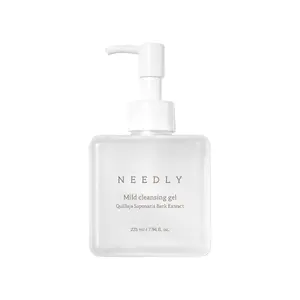 [NEEDLY] Mild Cleansing Gel 235ml - Facial Daily Cleanser,  All In One Daily Cleasner, A Low-pH Daily Cleanser, Mild Cleanser, lightweight formulation Cleanser, Retain Moisture Cleanser, Cleanser for All Skin Type, Korean Skincare Clay Cleansing