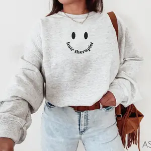 Hair Therapist Sweatshirt, Hairstylist Sweater, Smile Stylist Top, Funny Hair Dresser Top, Colorist Shirt, Gift for Hairstylist, Salon Crew