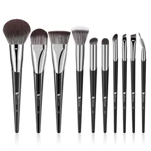 Makeup Artist's Secret Duo – Airy Blush Brush for a Natural, Mistake-Free Flush; Flat Contour Brush for Flawless Foundation & Sculpting, The Perfect Pair for a Translucent, High-End Finish – Even for Beginners - Cosmetic Brushes