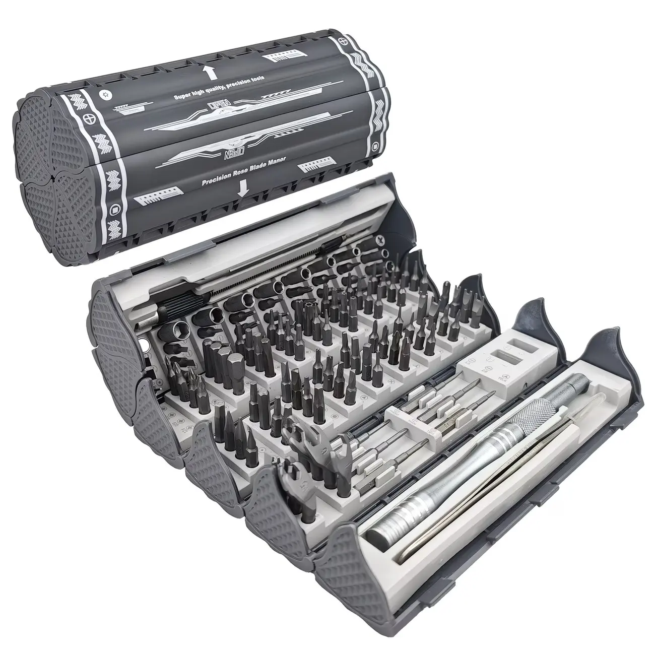 128-In-1 Precision Screwdriver Set, Professional Magnetic Repair Tools with 120 Bits, Ideal for Electronics, Computers, Laptops, Game Consoles, Durable Design, Versatile Use