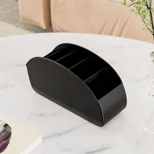 5-Compartment Remote Control Organizer, Multi-Functional Desktop Storage Box, Space-Saving Nightstand Holder, Ideal Gift for Holidays
