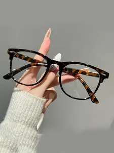 3 Pairs Unisex Blue Light Blocking Glasses, Square Frame, Casual Style, PC Material, All-Season Use, Ideal for Work & Daily Wear