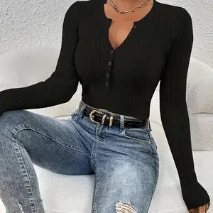 Women's Knitted Pullover - Soft, Cozy, Stylish for Casual Wear Tops Knitwear Womenswear Knitting