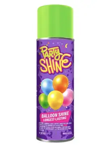 Party Shine Balloon Shine Spray, Silicone Spray for Latex Balloons, Balloon Spray Shine, Waterproof, Fragrance-free and Less Slippery Formula, Perfect for Balloon Décor, Parties, Events, 8oz (1 Pack)
