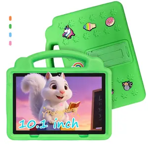 Upgraded 10.1-inch tablet for students and kids: supports 5G WiFi for smooth learning and gaming, features dual rear cameras ,front camera, includes a free shockproof protective case, and has parental control mode. Available in stylish blue and pink ,gift