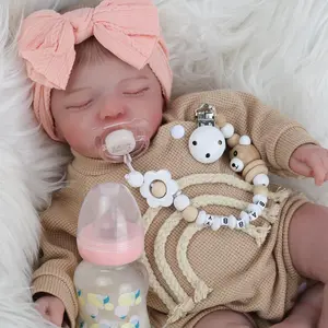 [WOOROY] Reborn Baby Doll - Christmas & Birthday Gift 20 In Sleeping Realistic Newborn Doll, Soft Cloth Body and Vinyl Limbs, Gift for Kids Age 3+