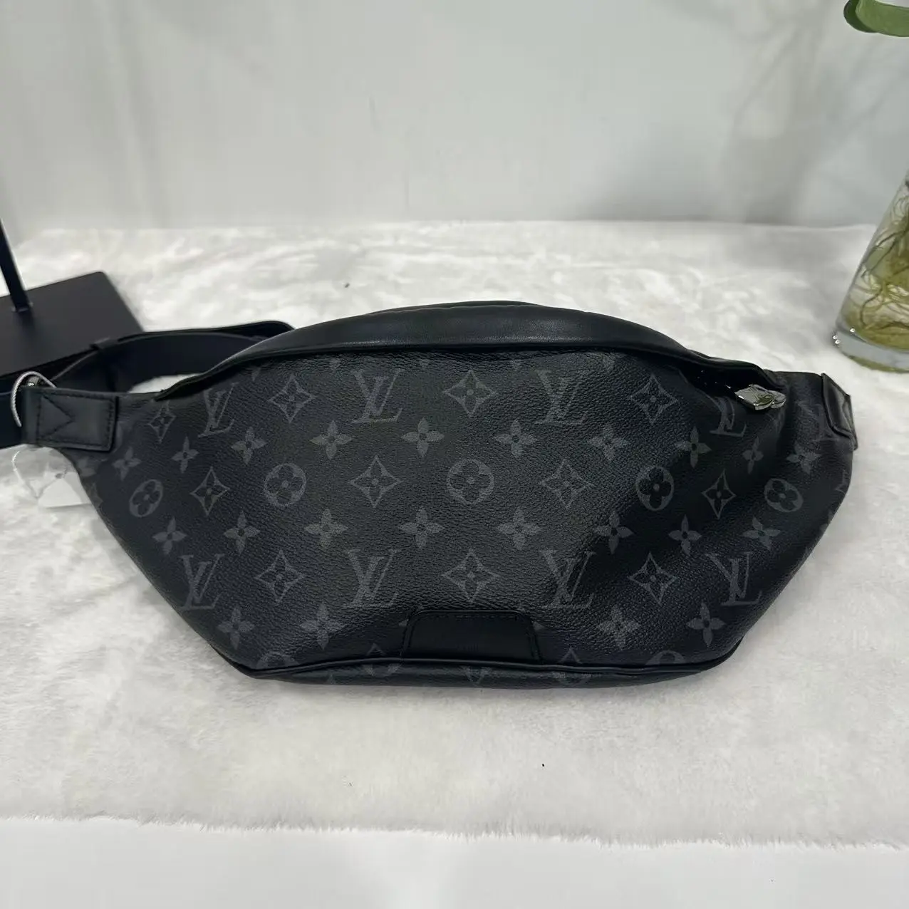Pre-owned Authentic Louis Vuitton Monogram Eclipse Belt Bag Shoulder Bag, Zip Closure, Good Condition, Commuter Use, Cost Effective (X160 26.06.13), Shoulder Bags, Belt Bags