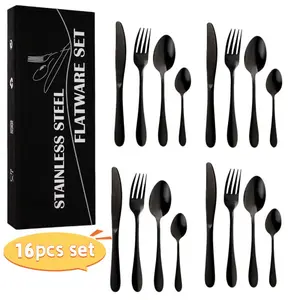 16pcs Silverware Set for 4, Premium Stainless Steel Flatware, Durable Cutlery Set, Tableware, Ideal for Weddings and Parties