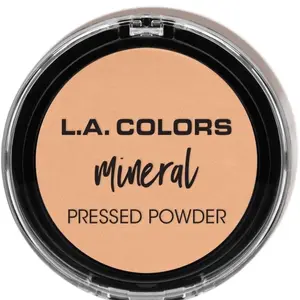 L.A. Colors Mineral Pressed Powder Makeup - Flawless Oil Control Blend Foundation Concealer with Versatile Coverage for All-Day Wear Smooth Translucent Finish Beauty Products Cosmetics Minks