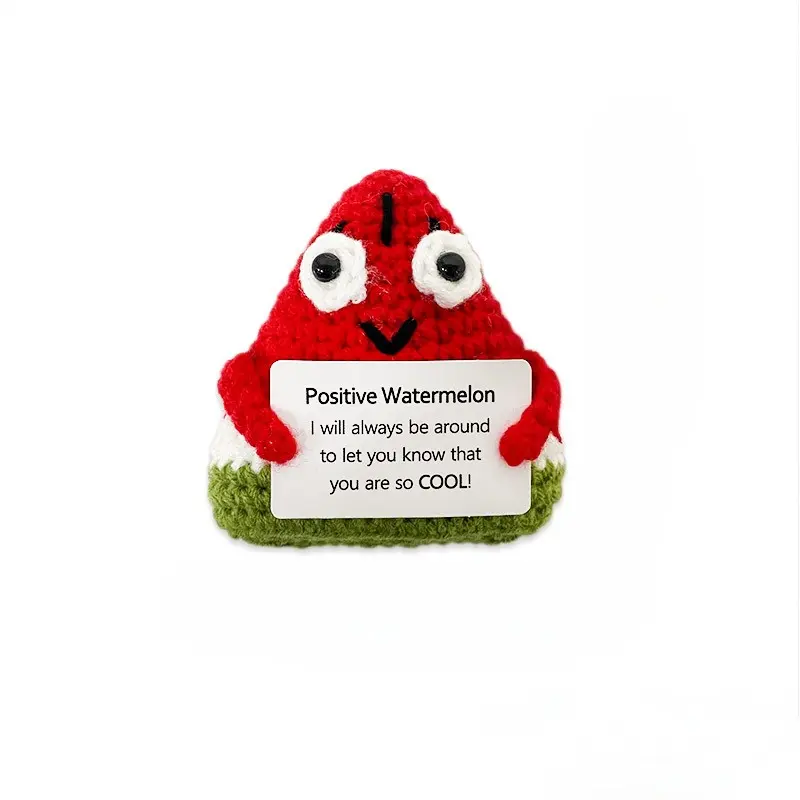 Handmade Crochet Yarn Dolls, Christmas Potato Pineapple Watermelon Decorations, Halloween Christmas Ornaments, Gifts, Set of 1/3 Pieces, Crochet Figure