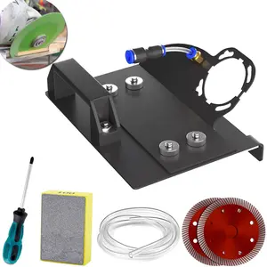 45 Degree Tile Chamfering Tool Set, Angle Grinder Machine Stand for Tile 45° Chamfer Cutting, Holder Stand for 100-Type Angle Grinding Machines with 1.5m water pipe Tools Kit
