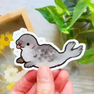 Silly Seal Sticker, Cute Vinyl Animal Sticker for Water Bottles, Laptops &amp; Notebooks, Best Friend Gifts under 5