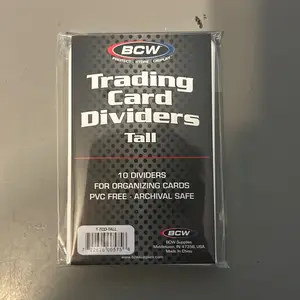 1 pack - tall trading card dividers (qty 10)