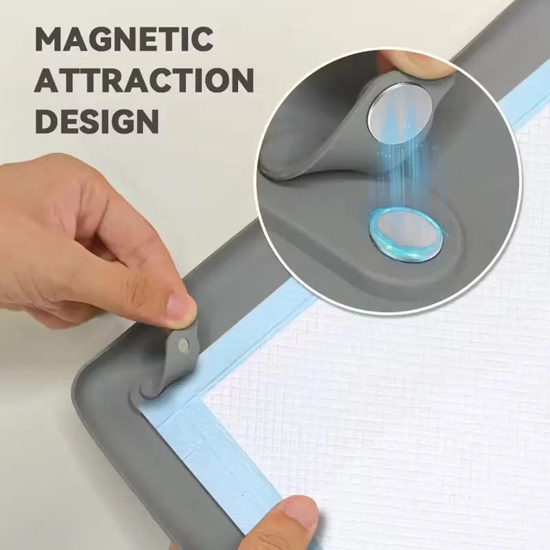 1pcs silicone pad 25inch dog changing pad, Potty training pad, Puppy Training Pads, Puppy Pee Pads, holder, soft silicone material, foldable storage, does not take up space, easy to clean, non-slip, prevents urine leakage and protects floor