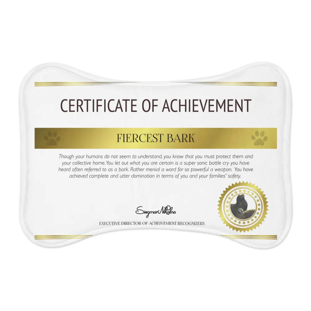 Bark Certificate Pet mat