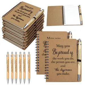 6 Sets Employee Appreciation Gifts – Mini Notepad with Pencil, Thank You Gift Bulk for Christmas, Volunteers, Teachers, Nurses, Team Building, Birthday & Holiday Office Gifts, Halloween