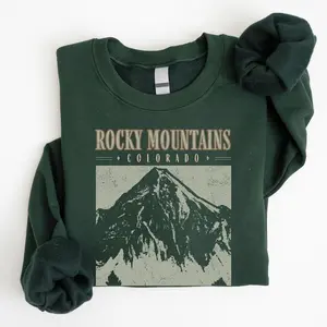 Colorado Sweatshirt, Rocky Mountains Colorado Sweatshirt