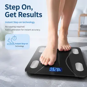 Smart Bluetooth-compatible APP Digital Scale for Home, Health Body Weight Scale with Precise Weight Measurement, Body Fat Measurement, Body Composition Scale, Body Fat Monitor, 180kg/400lb Max Weight Capacity