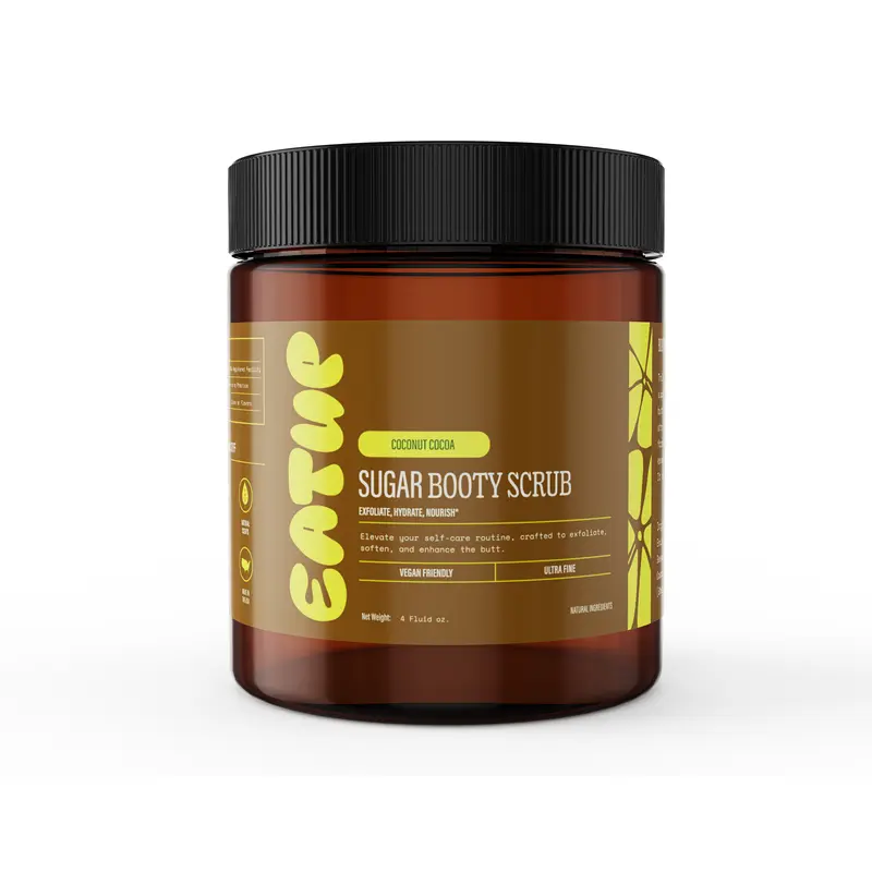 Coconut Cocoa Sugar Scrub - Moisturizing Body Scrub with Sea Salt, Sugar, and Shea Butter - Cleansing Body Care