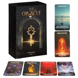 80 The Key Oracle Cards Set, Explore Love Career Creativity Inner Growth, 13x8cm Divination Card Game, Perfect for Spiritual Guidance & Self-Discovery, Tarot Card Game