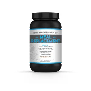 LRW Chocolate Meal Replacement Supplement with 7 Proteins, Digestive Enzymes, and Essential Amino Acids for Lean Muscle Growth