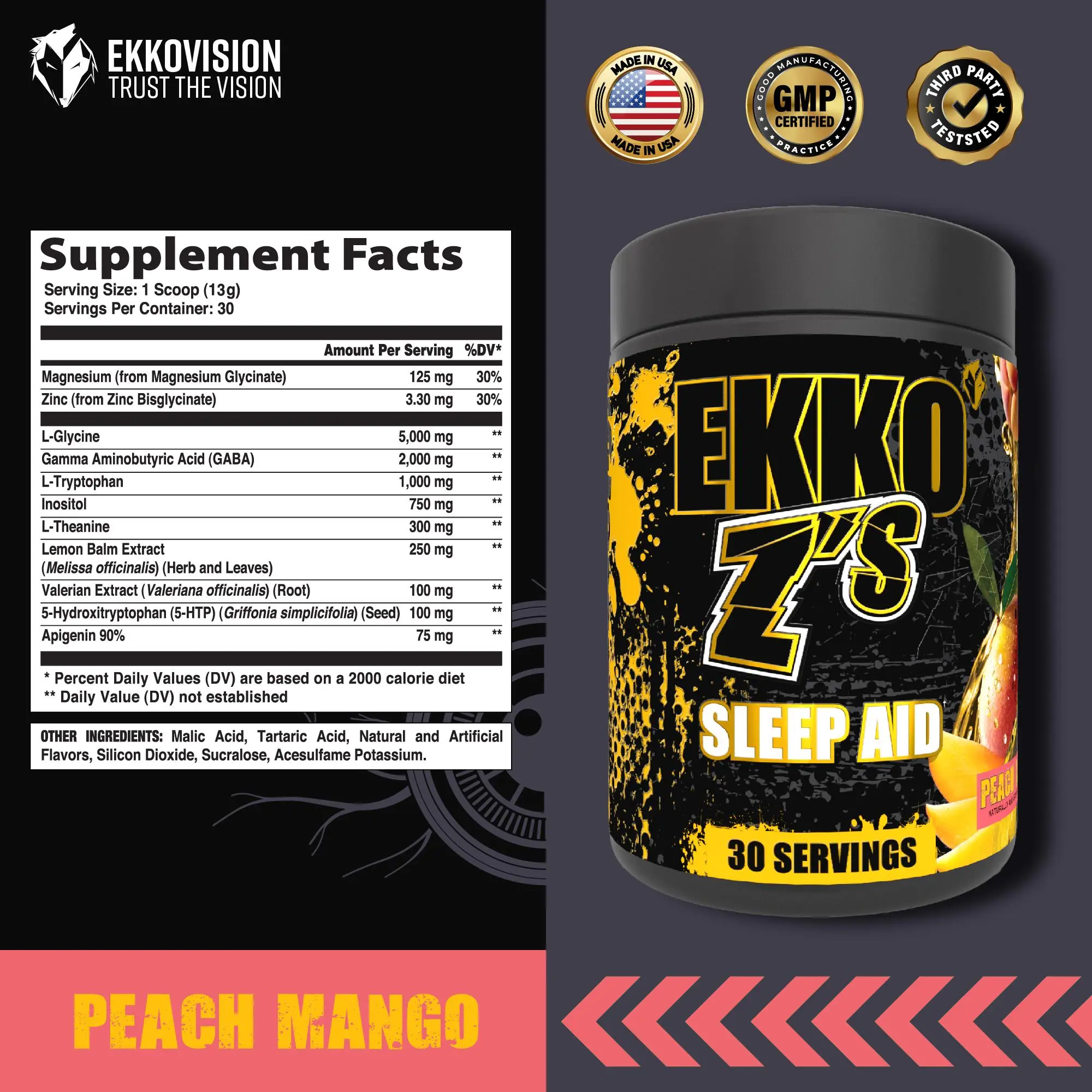 Peach Mango / V2 Melatonin-Free / 30s