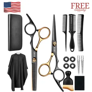 Hair Cutting Scissors Shears Kits, 15 Pcs Professional