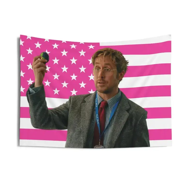 Ryan Gosling Ryland Grace Satin Photo Tapestry - Smooth Project Hail Mary PHM Flag Decor for Room Home Supplies, Lightweight