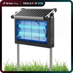 Zero Queen Solar Bug Zapper Outdoor, Upgraded IP67 Waterproof Mosquito Zapper Outdoor Solar Powered Mosquito Killers Electronic Weatherproof, Cordless Mosquito Zapper, Rechargeable Mosquito Killer